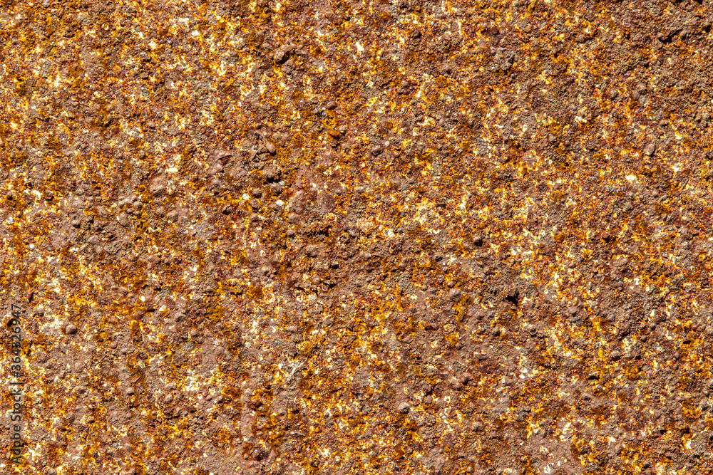 Close up on a rusty iron plate texture - macro photography Close up on a rusty iron plate texture - macro photography