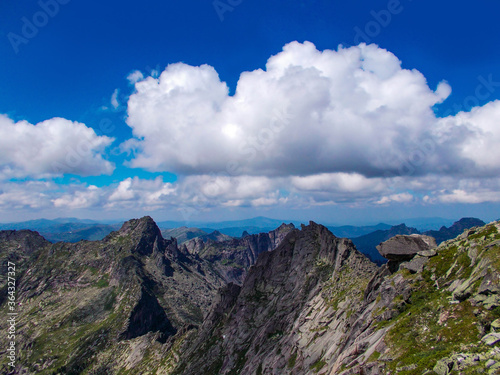 Steep mountain ridge