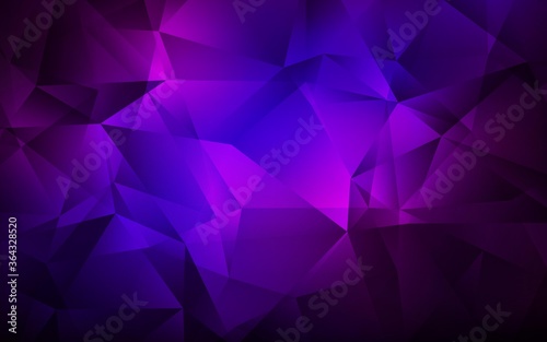 Dark Pink, Blue vector abstract mosaic background. Creative geometric illustration in Origami style with gradient. Polygonal design for your web site.