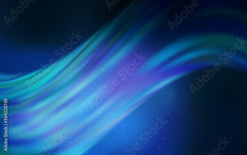 Dark BLUE vector texture with milky way stars. Shining illustration with sky stars on abstract template. Best design for your ad, poster, banner.