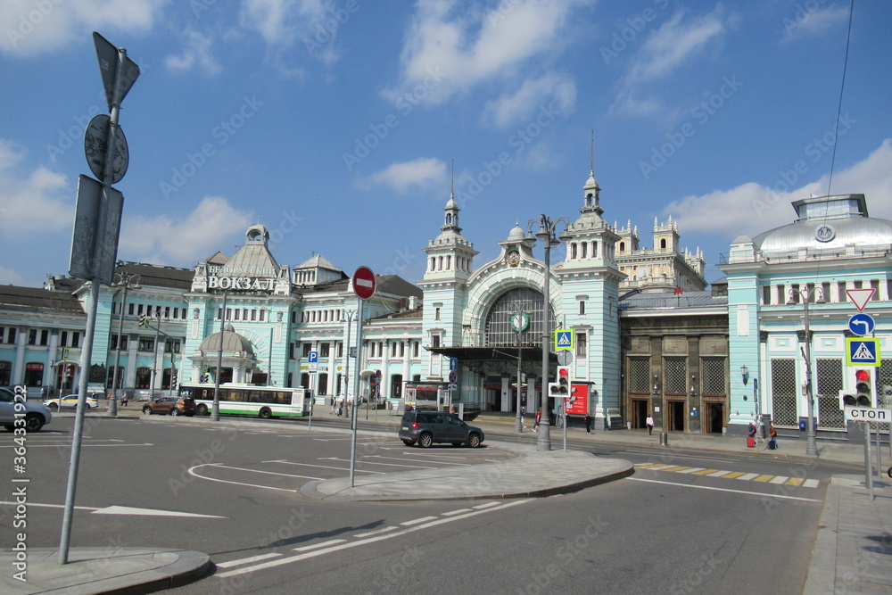 Naklejka premium Russia Moscow City, Belorussky raiway station, July 2020 (47)