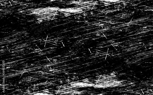 Scratched Grunge Urban Background Texture Vector. Dust Overlay Distress Grainy Grungy Effect. Distressed Backdrop Vector Illustration. Isolated Black on White Background. EPS 10.