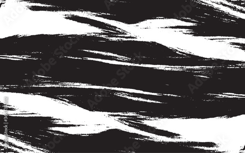 Vector brush sroke texture. Distressed uneven grunge background. Abstract distressed vector illustration. Overlay over any design to create interesting effect and depth. Black isolated on white. EPS10