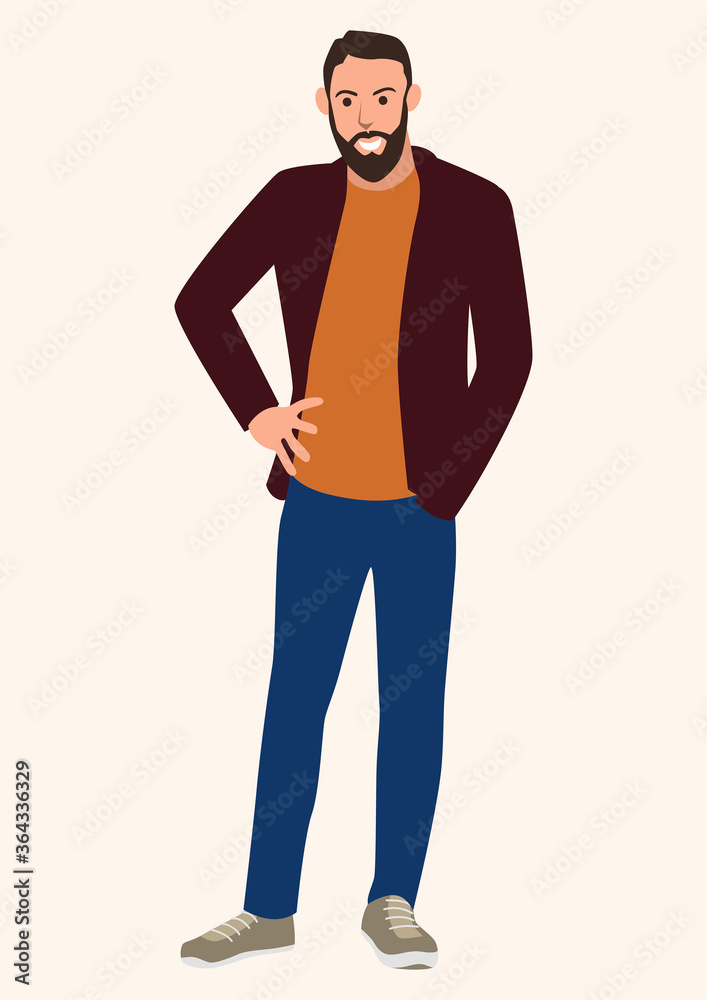 Young man with beard Young man with beard