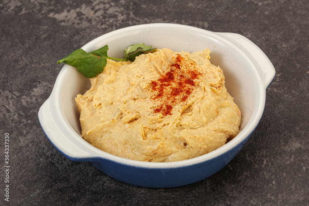 Vegan dietary cusine - humus snack