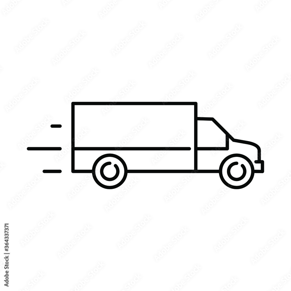 Transport, car vector icon. Delivery, cargo transportation symbol. Transport, car vector icon. Delivery, cargo transportation symbol.