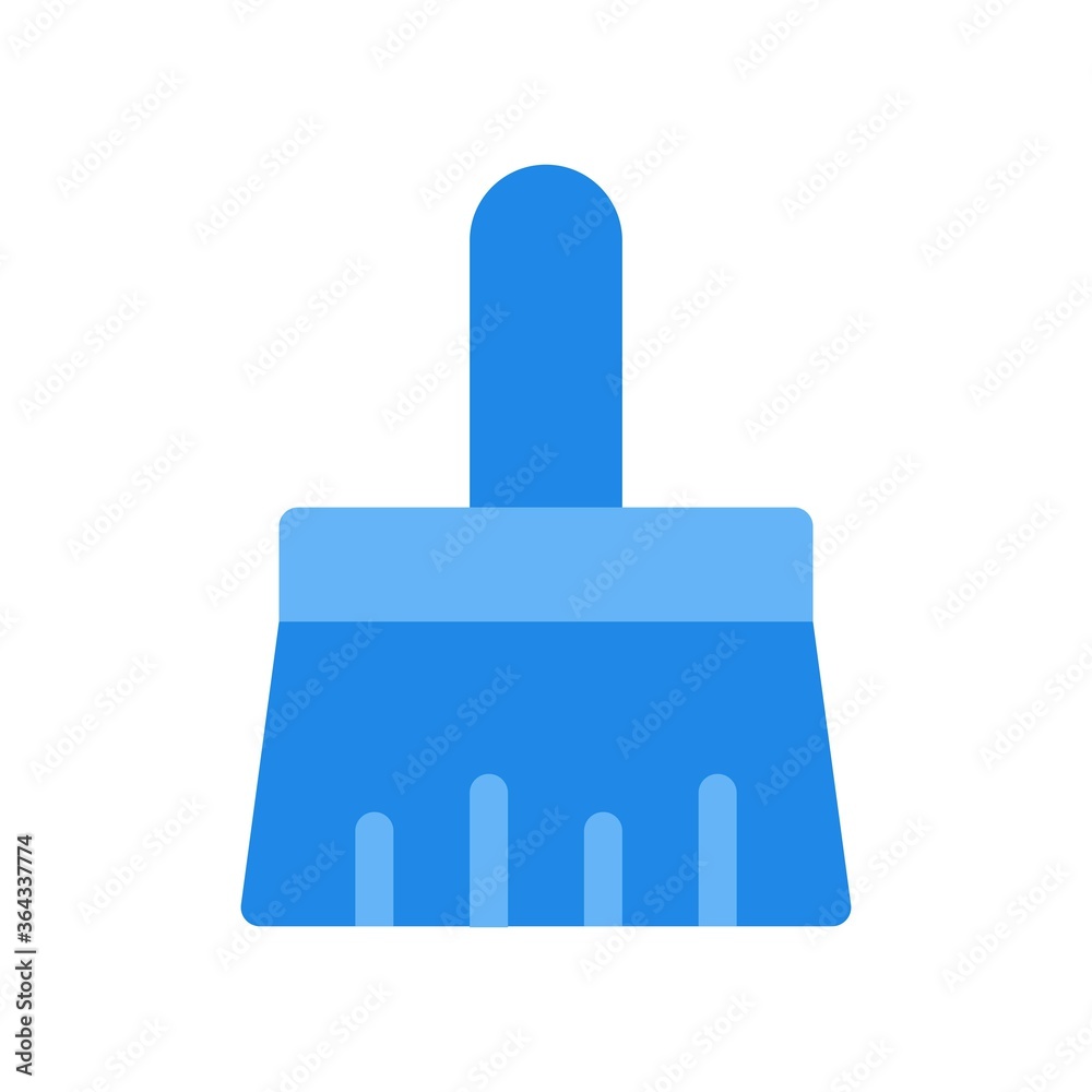 Paint brush icon illustration in flat design style. Paint brush icon illustration in flat design style.