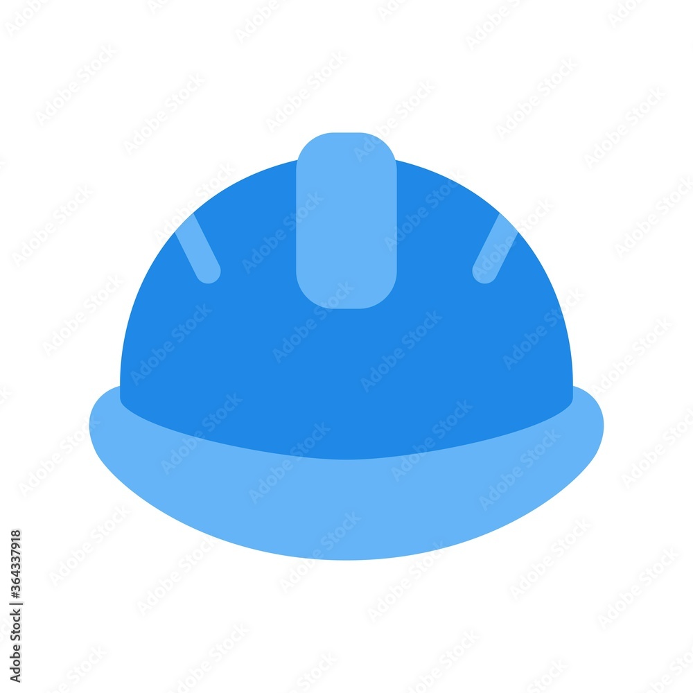 Industrial engineer hard hat icon illustration in flat design style. Construction worker helmet sign. Industrial engineer hard hat icon illustration in flat design style. Construction worker helmet sign.