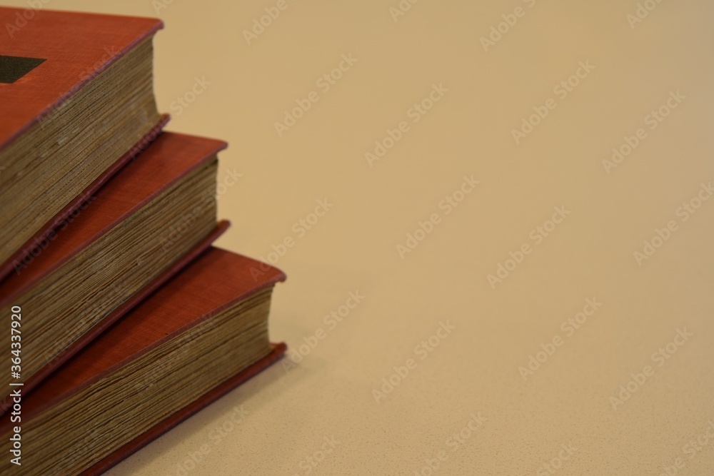 stack of old books with selected focus back to school concept stack of old books with selected focus back to school concept