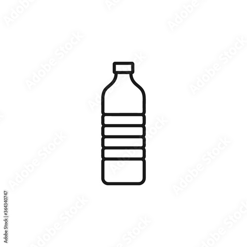 Water plastic bottle icon vector illustration