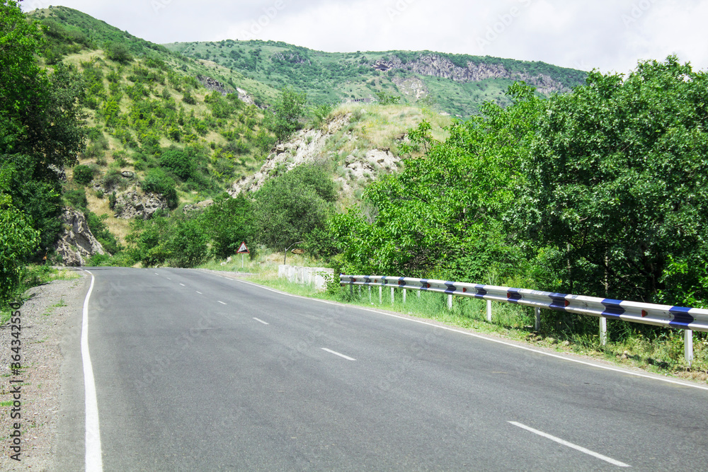 Fototapeta premium asphalt road in the mountains