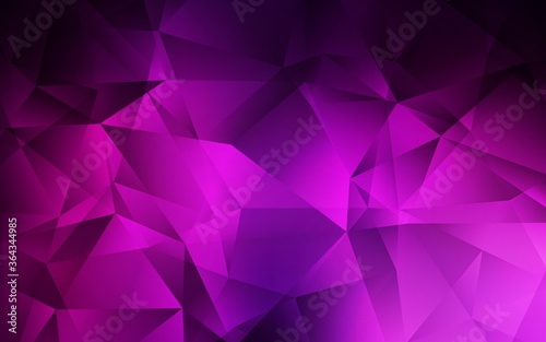 Dark Pink vector abstract mosaic backdrop. Colorful illustration in abstract style with triangles. Template for cell phone's backgrounds.