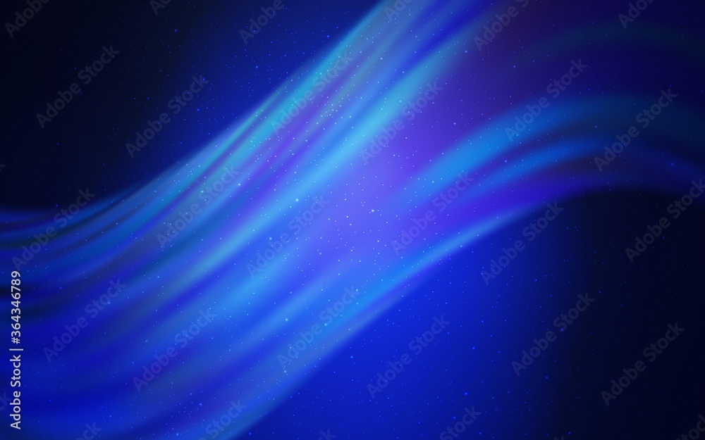 Fototapeta premium Light BLUE vector template with space stars. Glitter abstract illustration with colorful cosmic stars. Template for cosmic backgrounds.