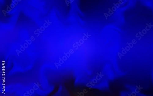 Dark BLUE vector blurred shine abstract texture. Glitter abstract illustration with gradient design. Completely new design for your business.