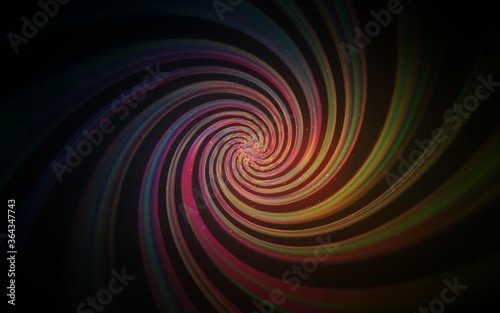 Dark Pink, Yellow vector pattern with night sky stars. Shining colored illustration with bright astronomical stars. Template for cosmic backgrounds.