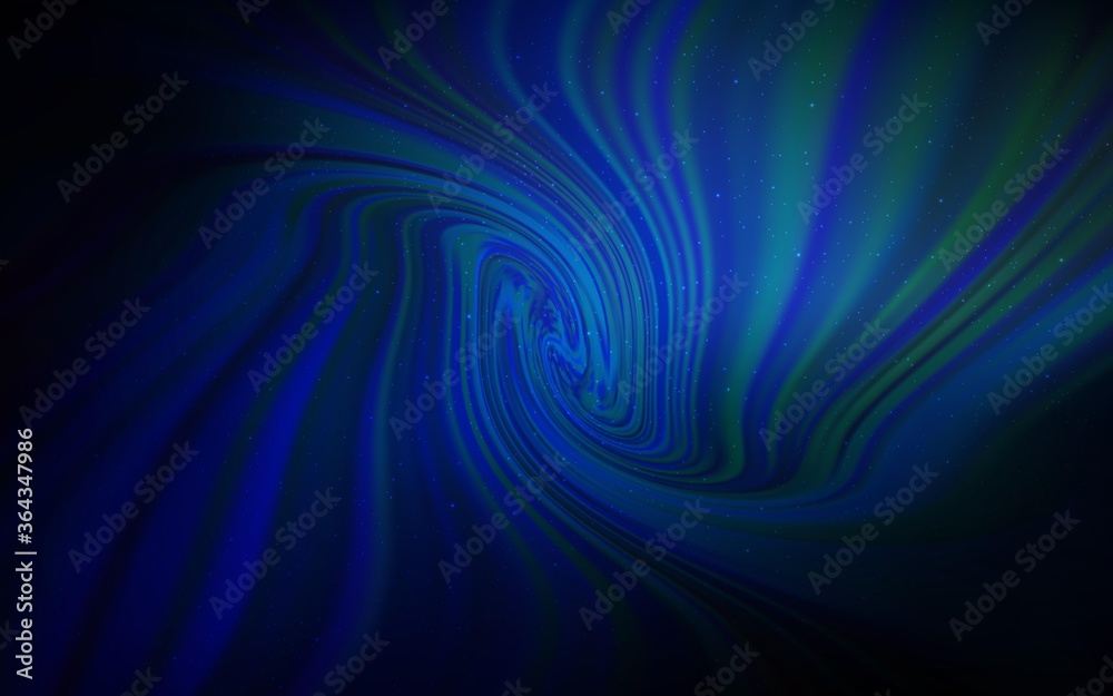 Dark BLUE vector background with galaxy stars. Modern abstract illustration with Big Dipper stars. Best design for your ad, poster, banner.