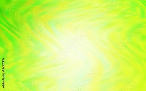 Light Green, Yellow vector template with space stars. Shining colored illustration with bright astronomical stars. Pattern for astronomy websites.
