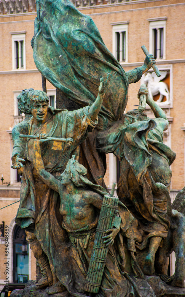 Statue Calling out over Rome