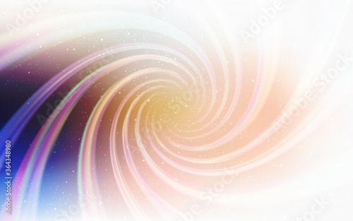 Light Blue, Yellow vector texture with milky way stars. Space stars on blurred abstract background with gradient. Template for cosmic backgrounds.