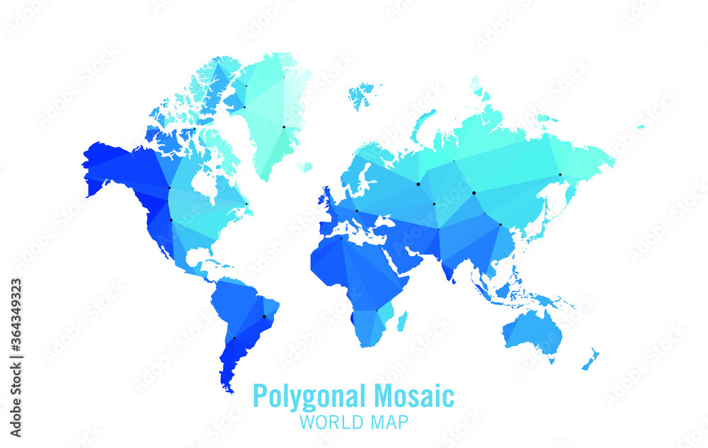 Naklejka premium world map silhouette