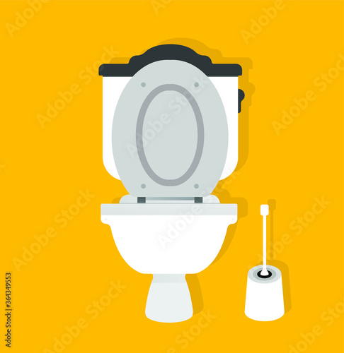 Toilet, Wc, Toilet paper vector banner, design use for bathroom and toilets
