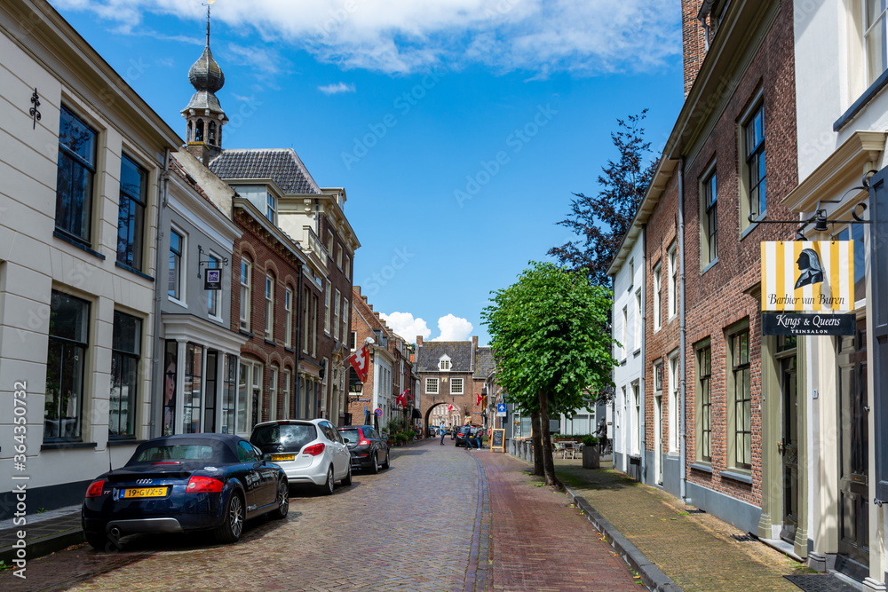 July 11, 2020, Buren, Gelderland, Netherlands. Views of little ancient town with big history.