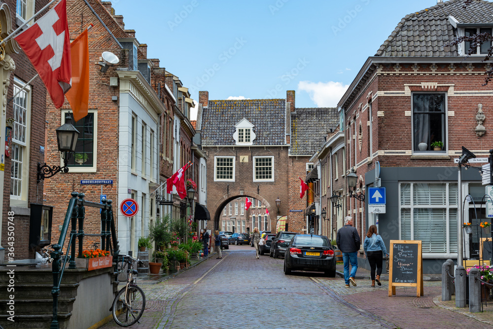July 11, 2020, Buren, Gelderland, Netherlands. Views of little ancient town with big history.