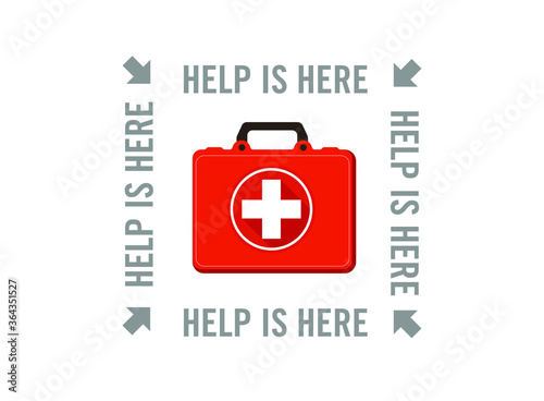 First aid kit vector illustration