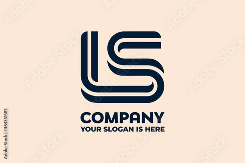 Two letter monogram LS logo
