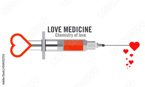 injection needle vector icon isolated on white background