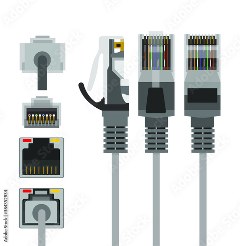 LAN wire, network cable Computer cable 