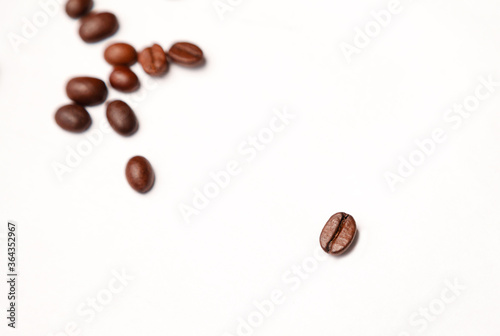 coffee beans on white background