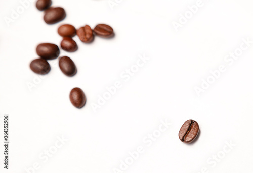 coffee beans on white background