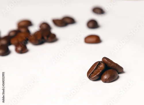 coffee beans on a white background