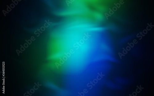 Dark Blue, Green vector glossy abstract background. Glitter abstract illustration with gradient design. New way of your design.
