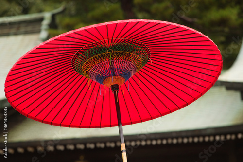 Japanese red parasol