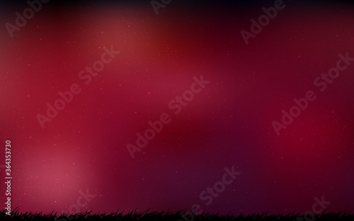 Dark Red vector texture with milky way stars. Blurred decorative design in simple style with galaxy stars. Best design for your ad, poster, banner.