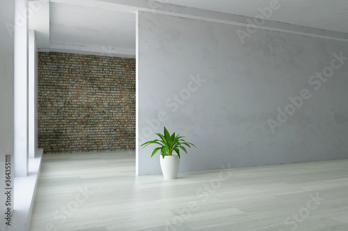 Empty Interior Room with Gr...