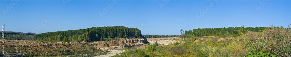 Khomyakovsky quarry, Russia, Tula region.