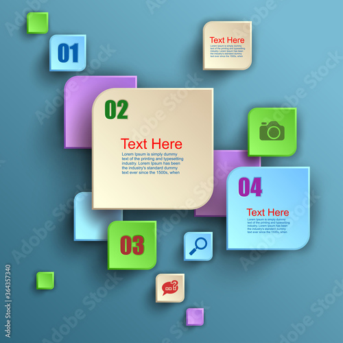 Abstract geometric background, Design, website