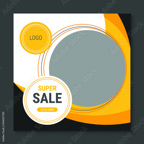 Big Sale Square Social Media Banner Ad