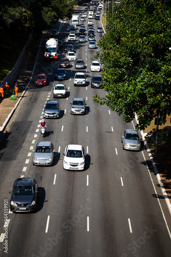 traffic on the road