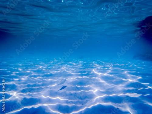 blue ocean underwater background