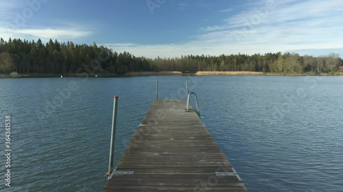 Wallpaper Mural Empty jetty, backward footage view Torontodigital.ca
