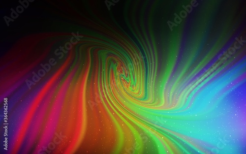 Dark Multicolor vector texture with milky way stars. Space stars on blurred abstract background with gradient. Pattern for astronomy websites.