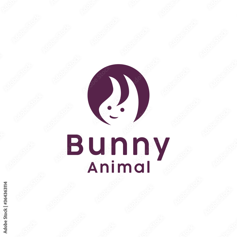 Pet rabbit Animal With emblem vector Cute Rabbit Logo Design Pet rabbit Animal With emblem vector Cute Rabbit Logo Design