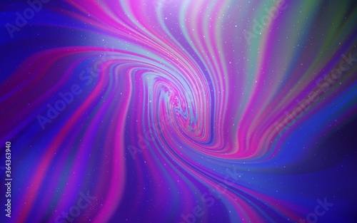 Light Purple, Pink vector texture with milky way stars. Blurred decorative design in simple style with galaxy stars. Smart design for your business advert.