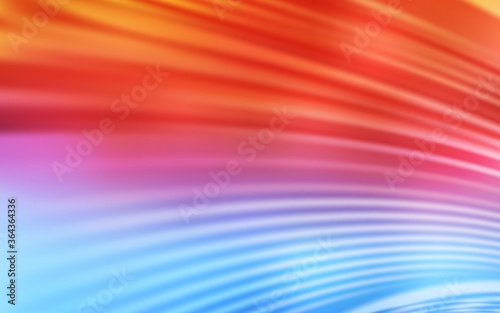Light Blue, Red vector template with curved lines. A circumflex abstract illustration with gradient. A completely new design for your business.