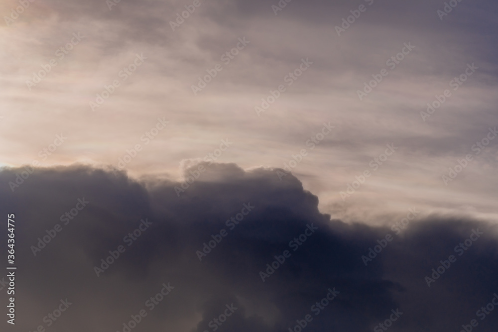 Fototapeta premium Dark layer of cumulonimbus clouds