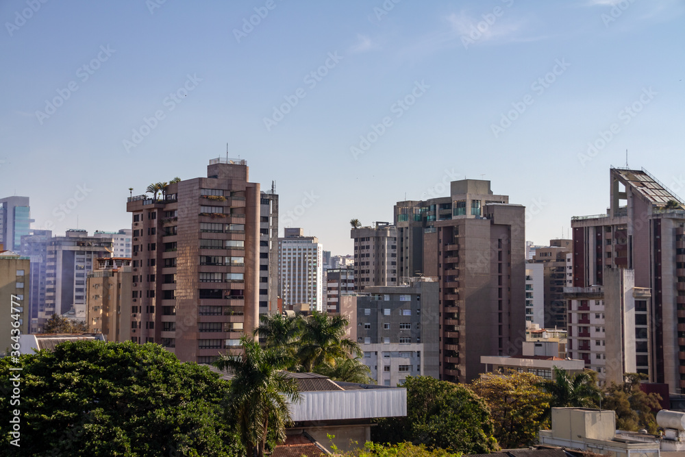 Belo Horizonte traditional district skyline